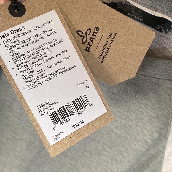 (A4C) prAna Rosie Dress Color: Ashy Grey, Size Small, NWT - Picture 7 of 11